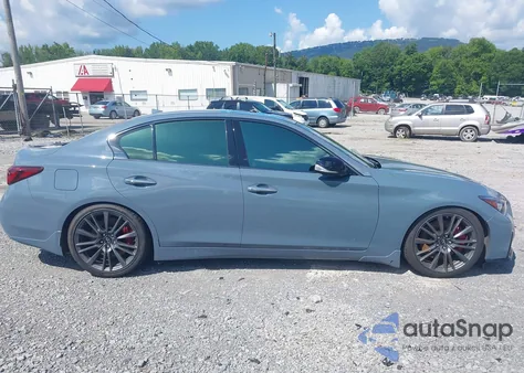 2022 Infiniti Q50 Red Sport 400 из США, поврежденный, VIN JN1FV7DP5NM370262